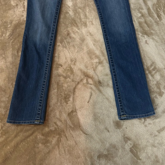 True Religion Section Slim Straight Jeans Size 24 Dark Wash Flap Pocket - Picture 2 of 10